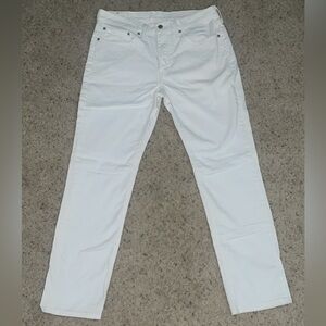 Men’s White Levi Jeans